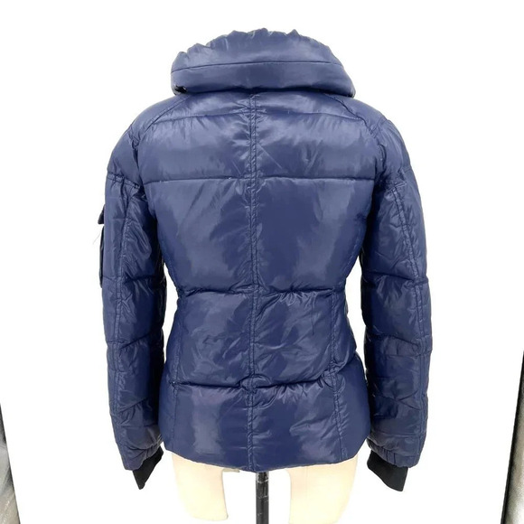 S13 Quilted Down Short Puffer Jacket  Navy Blue Size‎ XS - Picture 6 of 11